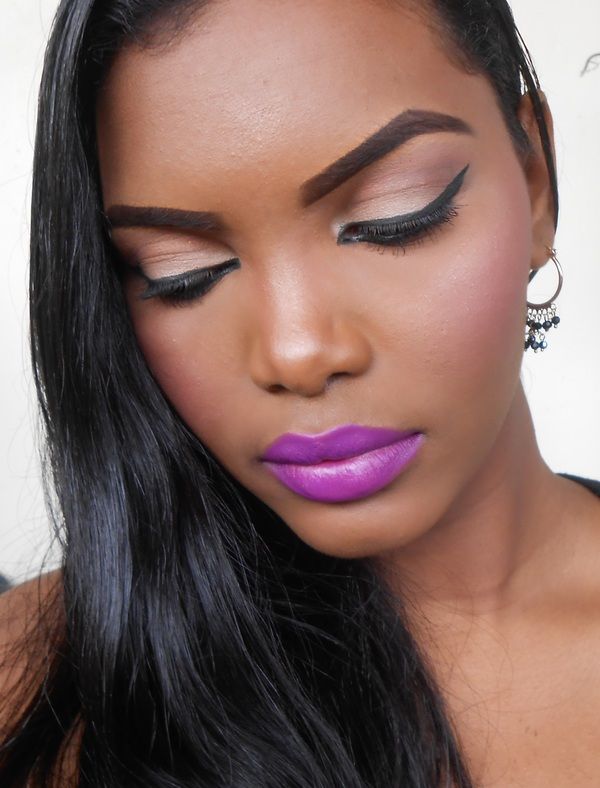 Pink lipstick for dark skin
